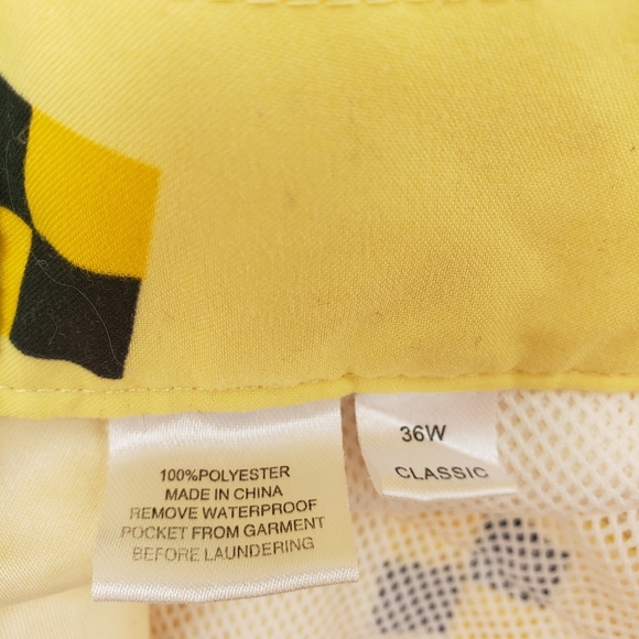 Liquid flow nautical flag print yellow swim shorts - Picture 11 of 11